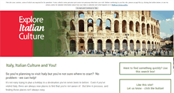 Desktop Screenshot of explore-italian-culture.com